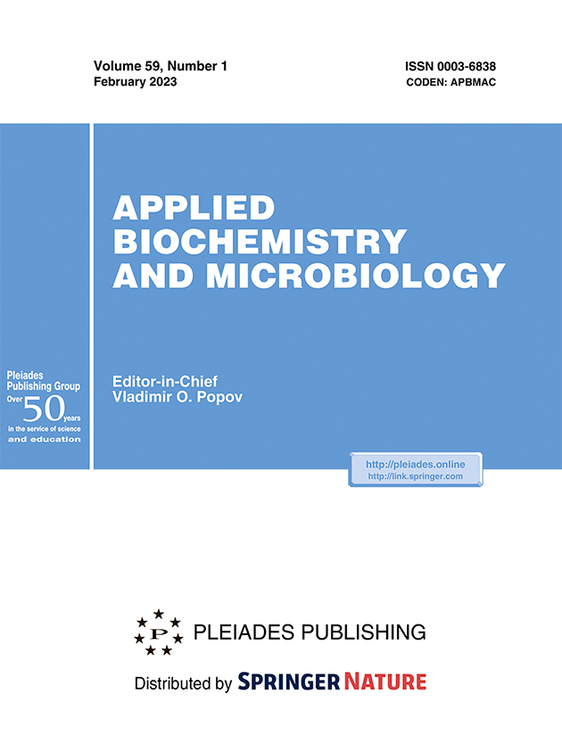 APPLIED BIOCHEMISTRY AND MICROBIOLOGY