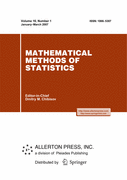 MATHEMATICAL METHODS OF STATISTICS