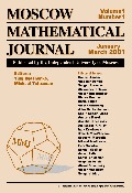 MOSCOW MATHEMATICAL JOURNAL