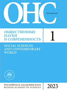 ОБЩЕСТВЕННЫЕ НАУКИ И СОВРЕМЕННОСТЬ