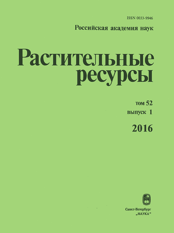 РАСТИТЕЛЬНЫЕ РЕСУРСЫ